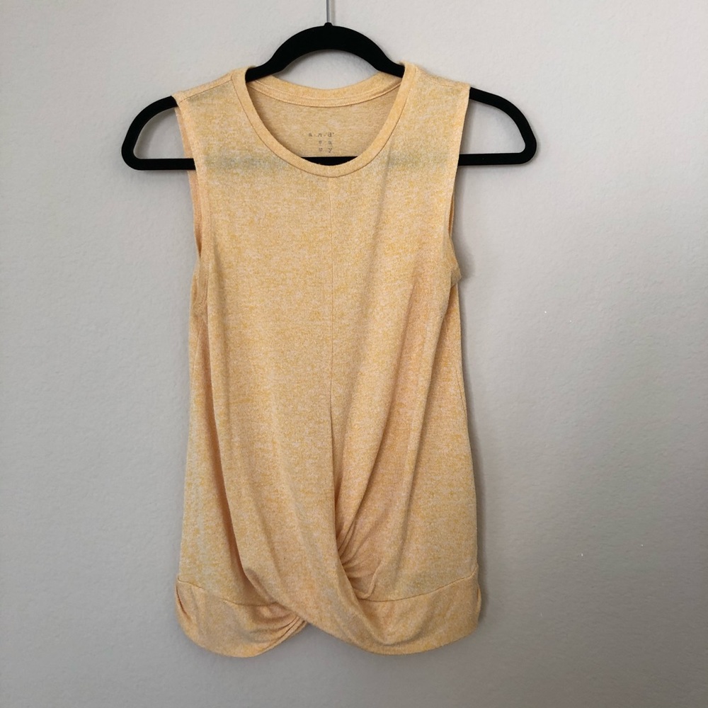 Soft yellow tank with twist front - Target